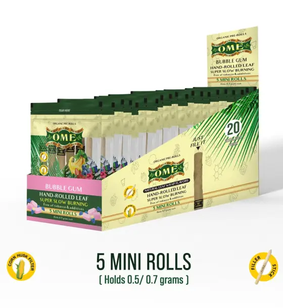 Bubblegum - 3 Pack of Mini Wraps