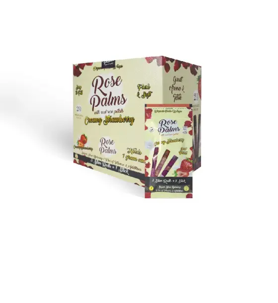 ROSE WRAP BOX SLIM SIZE "CREAMY STRAWBERRY"