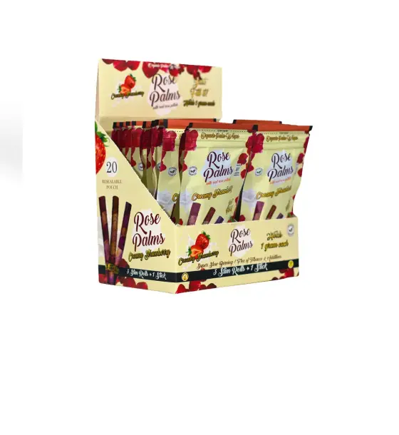 ROSE WRAP BOX SLIM SIZE "CREAMY STRAWBERRY"