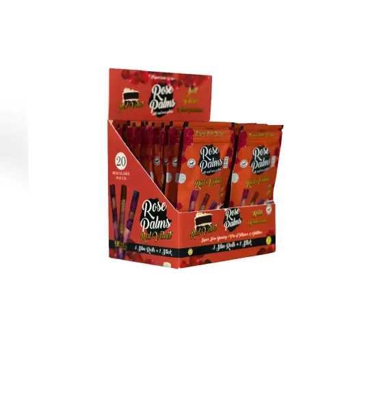 BOX OF ROSE PALM RED VELVET SLIM SIZE