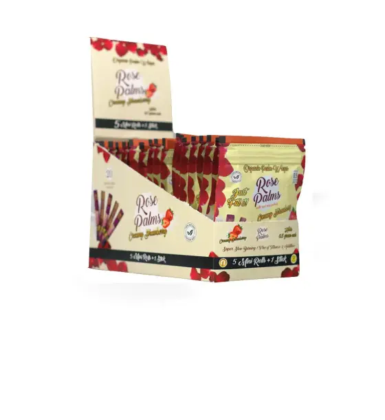 BOX OF MINI ROSE WRAPS CREAMY STRAWBERRY