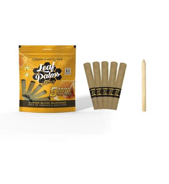 3 PACKS LEAF PALMS MINI SIZE HONEY "15 COUNT"