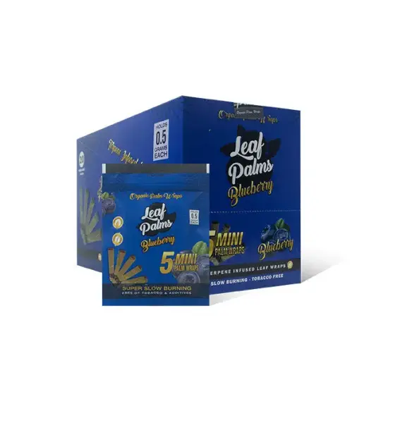BOX OF LEAF PALMS MINI BLUEBERRY "100 COUNT"