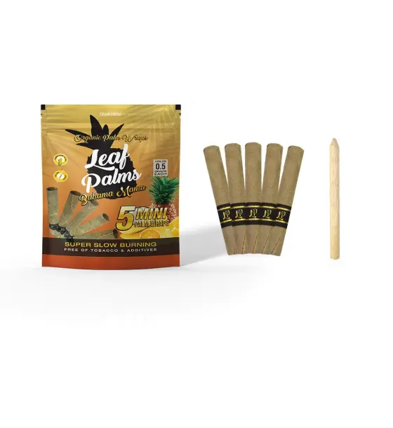 BOX OF LEAF PALMS MINI BAHAMA MAMA "100 COUNT"