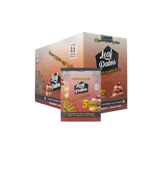 BOX OF LEAF PALMS MINI STRAWBERRY SHORTCAKE "100 COUNT"