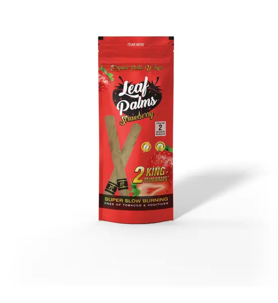 LEAF PALMS STRAWBERRY KING SIZE