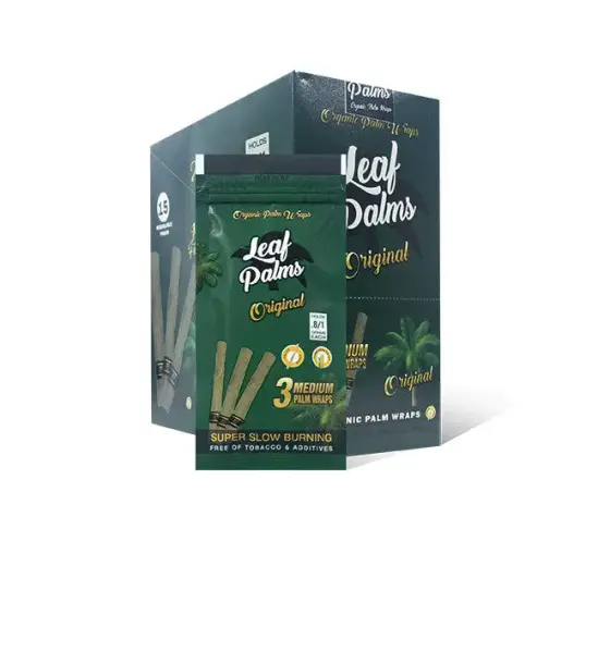 BOX OF LEAF PALMS ORIGINAL SLIM SIZE "45 COUNT"