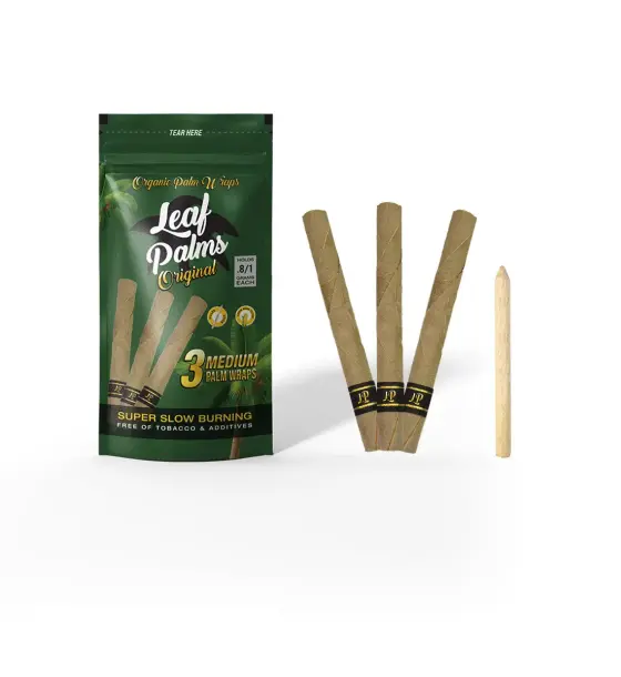 3 PACK LEAF PALMS ORIGINAL SLIM SIZE