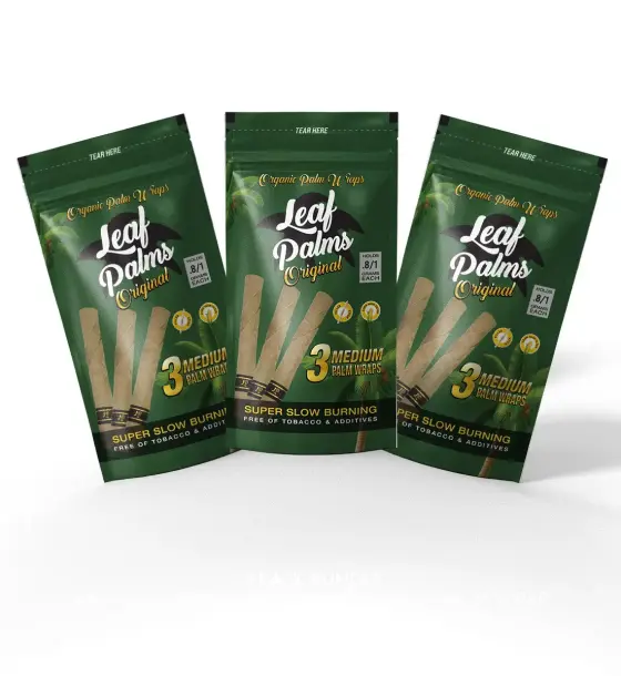 3 PACK LEAF PALMS ORIGINAL SLIM SIZE