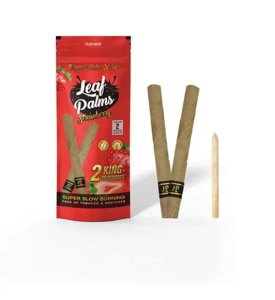 3 PACK LEAF PALMS STRAWBERRY KING SIZE