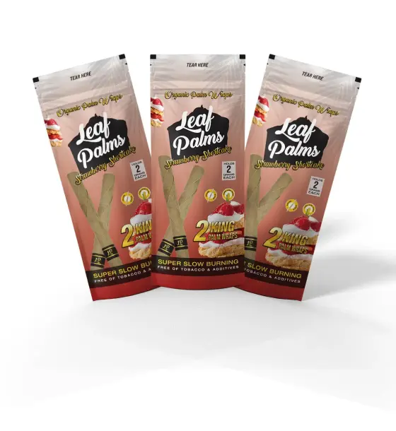 3 PACK LEAF PALMS STRAWBERRY SHORTCAKE KING SIZE