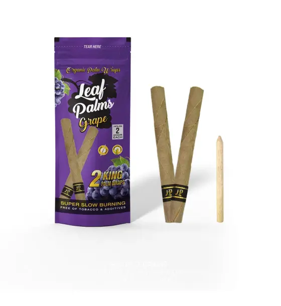 3 PACK LEAF PALMS GRAPE KING SIZE