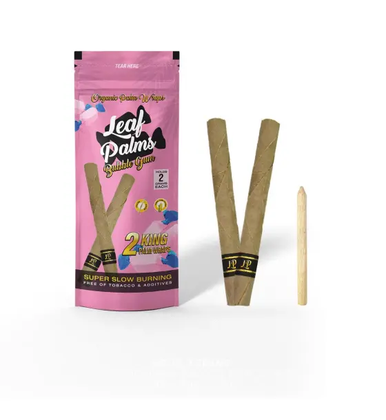 3 PACK LEAF PALMS BUBBLE GUM KING SIZE