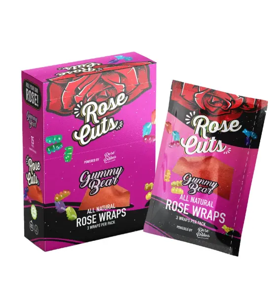 "BOX" PINK GUMMY BEAR ROSECUTS WRAPS