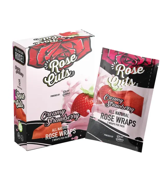 "BOX" PINK CREAMY STRAWBERRY ROSECUTS WRAPS