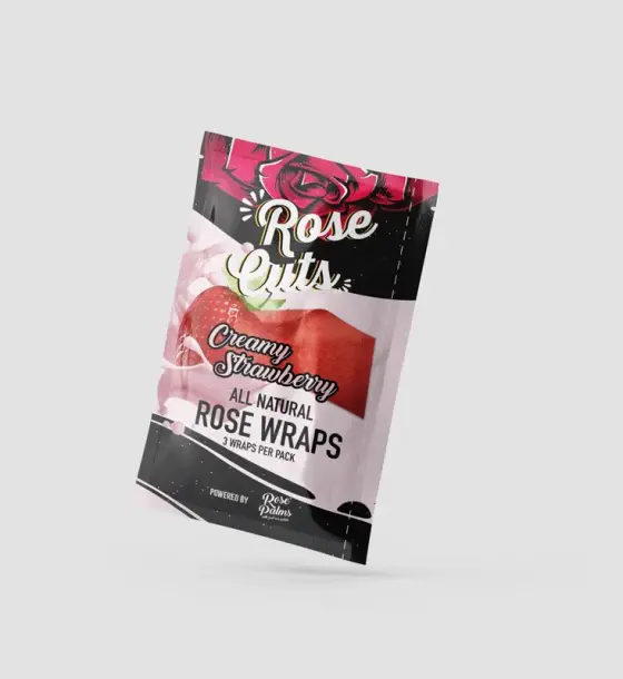 PINK CREAMY STRAWBEERY ROSECUT WRAPS - SINGLE POUCH