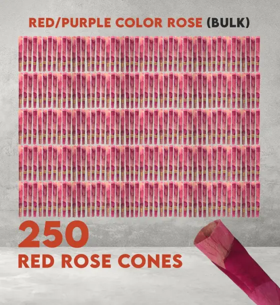 BULK KING SIZE RED CONES 250