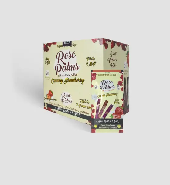 BOX ROSE PALMS SLIM CREAMY STRAWBERRY
