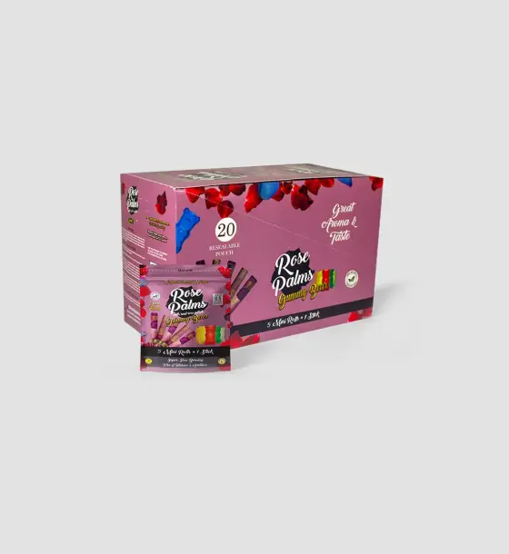 BOX ROSE PALMS MINI GUMMY BEAR