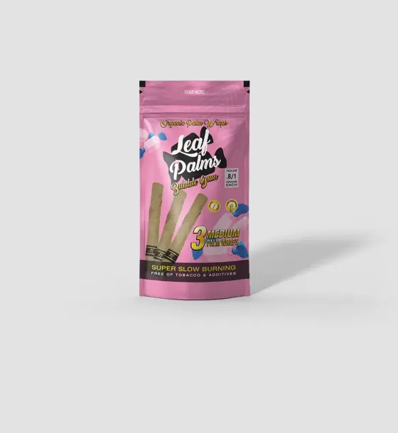 LEAF PALMS MEDIUM BUBBLE GUM