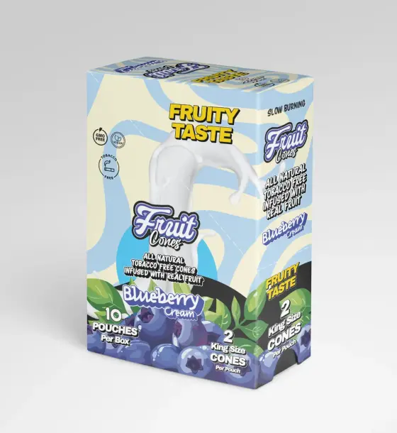 BOX BLUEBERRY CREAM FRUIT CONES