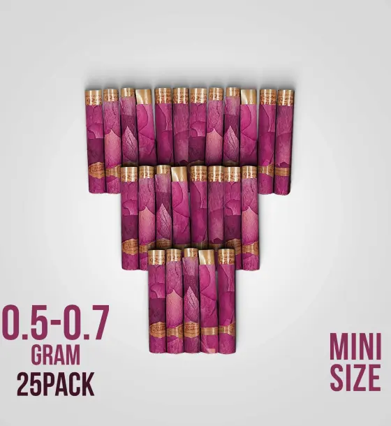 Real Rose Classic Mini Pre-Rolled Tubes Bulk - 25 Tubes Original