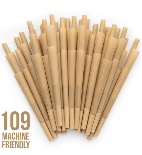 Brown Organic King Size 109mm Pre Rolled Cones