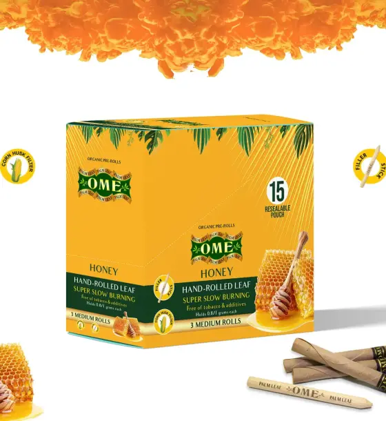 Box of  45 MEDIUM Wraps - Honey Flavor
