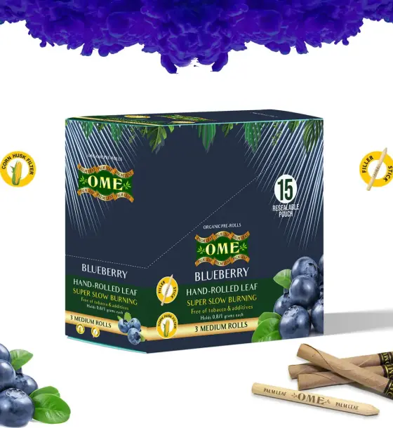 Box of 45 MEDIUM Wraps - Blueberry Flavor