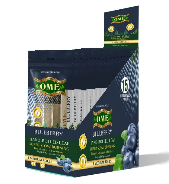 Box of 45 MEDIUM Wraps - Blueberry Flavor
