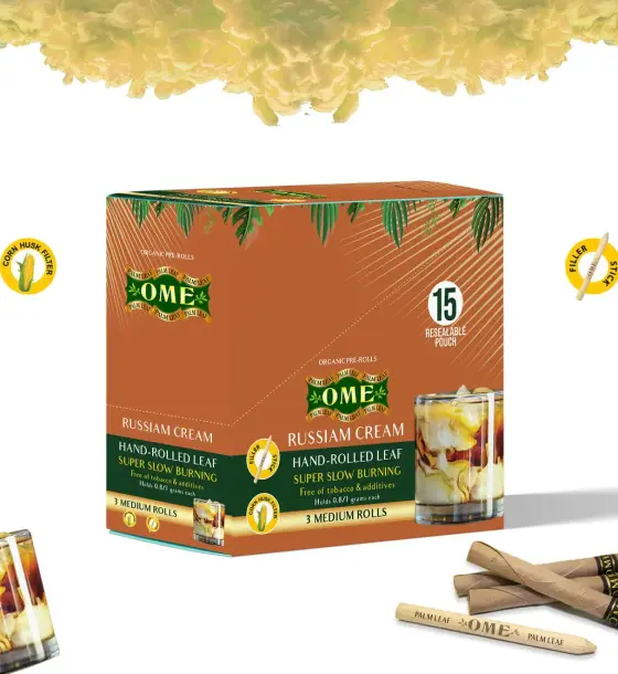 Box of 45 MEDIUM Wraps Russian Cream Flavor