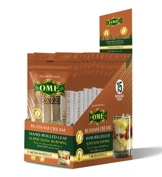 Box of 45 MEDIUM Wraps Russian Cream Flavor