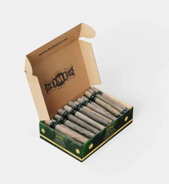 50 MEDIUM Wraps 100% Palm Leaf Natural Pre Rolled