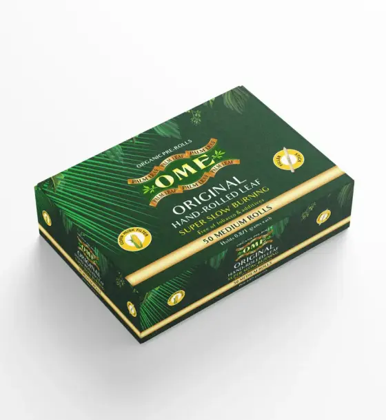 50 MEDIUM Wraps 100% Palm Leaf Natural Pre Rolled