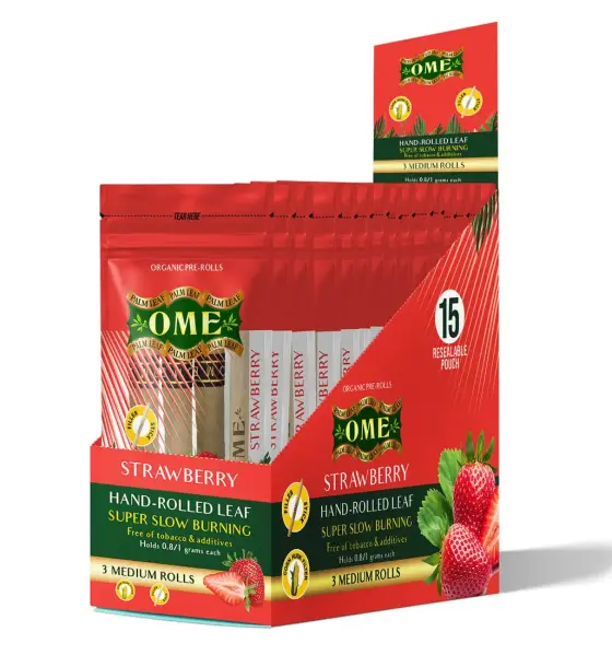 Box of 45 MEDIUM Wraps - Strawberry Flavor