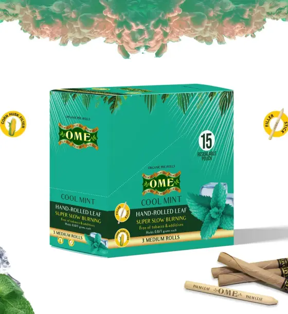 Box of 45 MEDIUM Wraps - Cool Mint Flavor