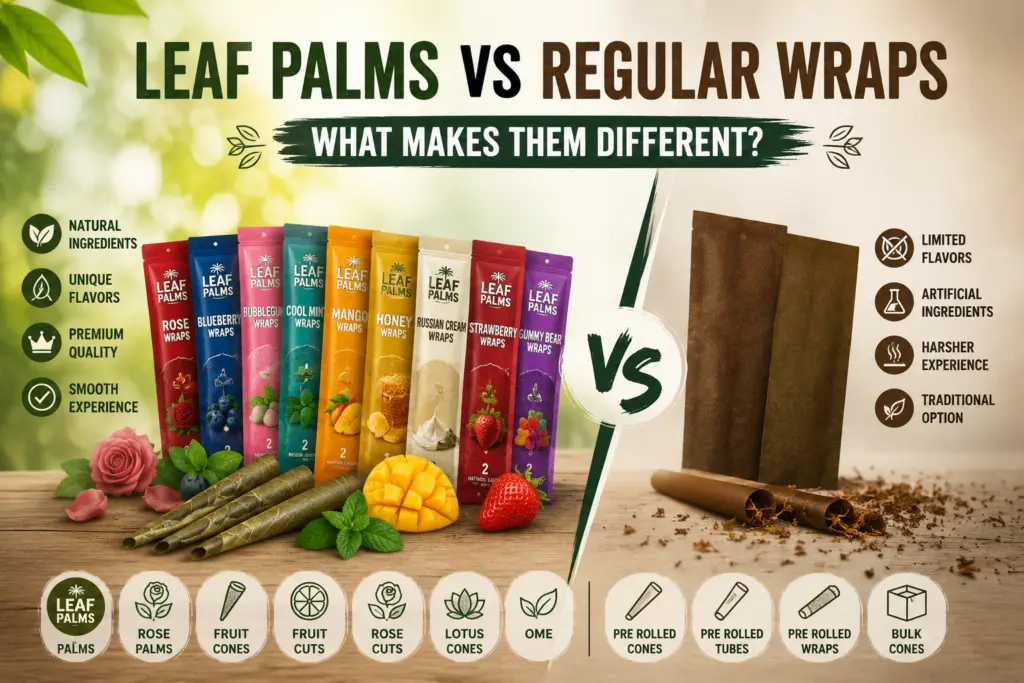 Leaf Palms vs Regular Wraps: What Makes Them Different?