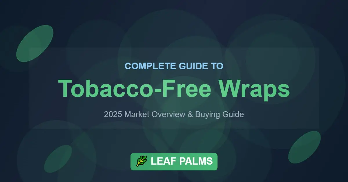 Complete Guide to Tobacco-Free Wraps: 2025 Market Overview