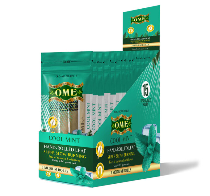 Box of 45 MEDIUM Wraps – Cool Mint Flavor