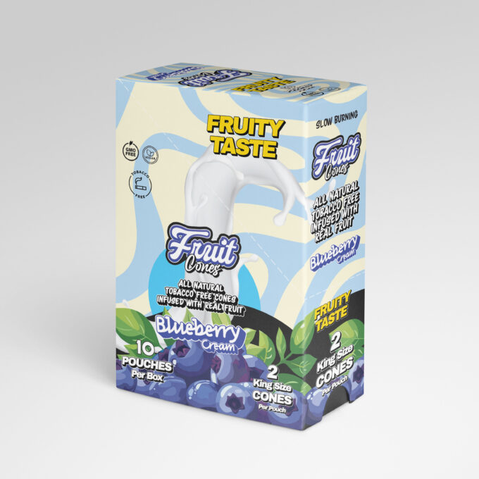 BOX BLUEBERRY CREAM FRUIT CONES