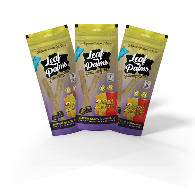 3 PACK LEAF PALMS GUMMY BEAR KING SIZE