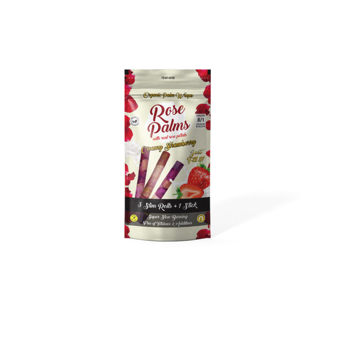 ROSE PALM CREAMY STRAWBERRY SLIM SIZE