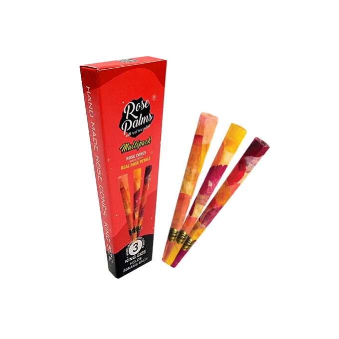 MULTIPACK MIX COLORED NATURAL ROSE CONES
