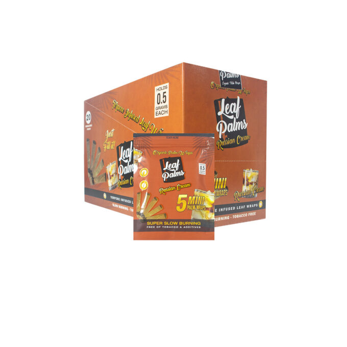 BOX OF LEAF PALMS MINI RUSSIAN CREAM “100 COUNT”