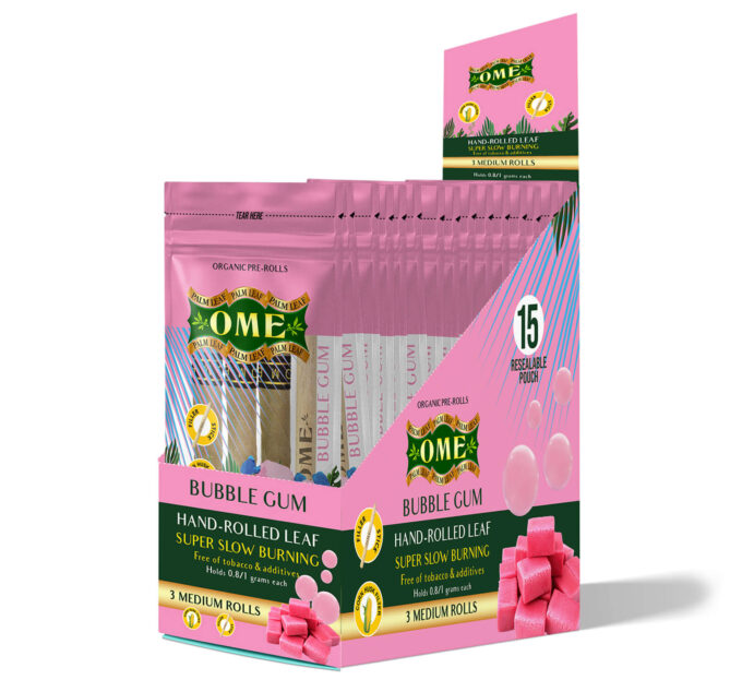 Box of 45 MEDIUM Wraps – Bubblegum Flavor