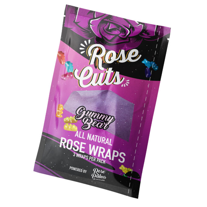 PURPLE GUMMY BEAR ROSECUT WRAPS – SINGLE POUCH