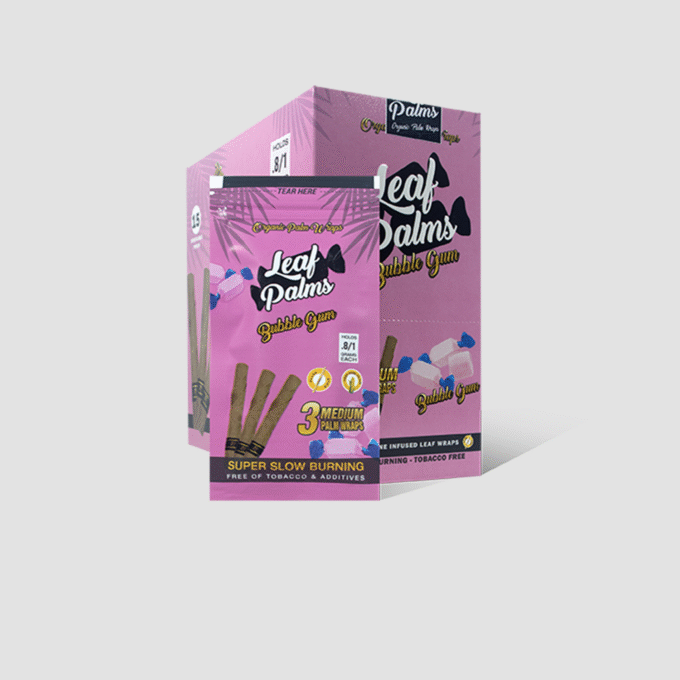 BOX LEAF PALMS MEDIUM BUBBLE GUM