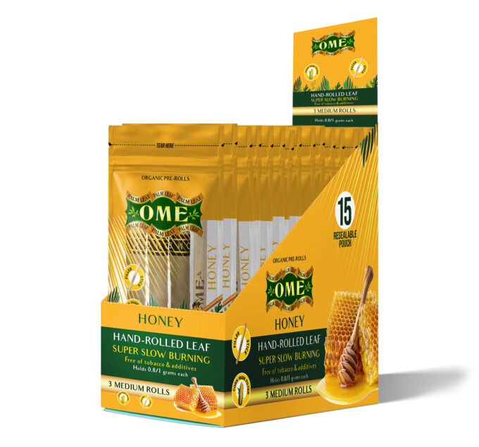 Box of  45 MEDIUM Wraps – Honey Flavor
