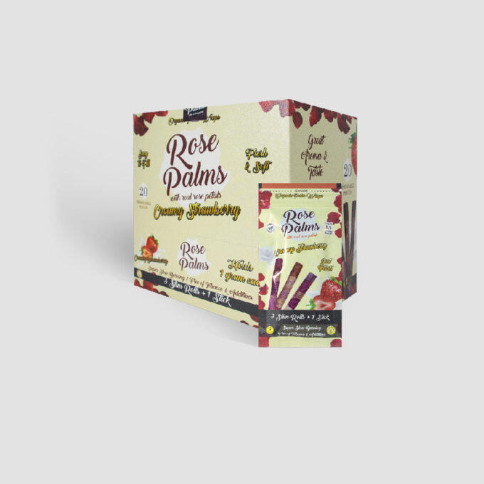 BOX ROSE PALMS SLIM CREAMY STRAWBERRY