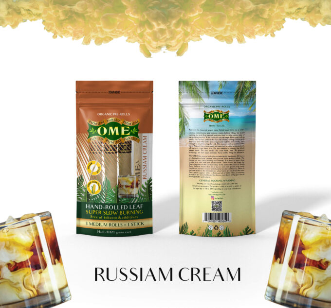 Box of 45 MEDIUM Wraps Russian Cream Flavor